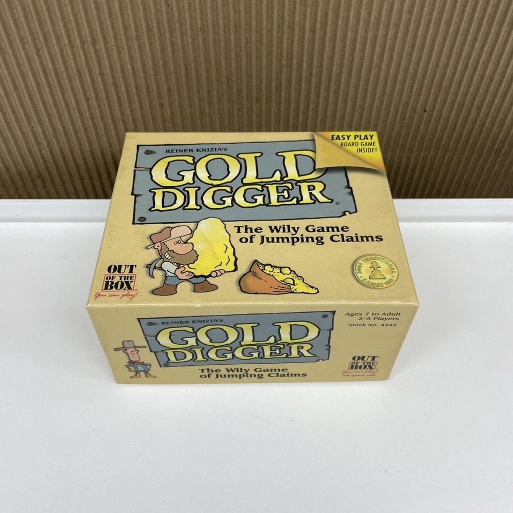 Reiner Knizia's GOLD DIGGER Card Board Game Out of the Box 2006 Deluxe